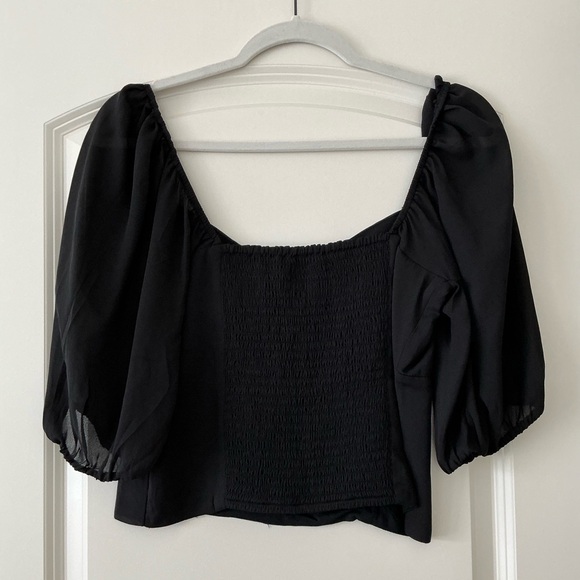 NWT Abercrombie & Fitch Black Blouse - Picture 5 of 7